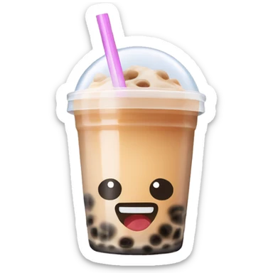 Bubble tea drink sticker