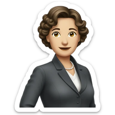 French président women sticker