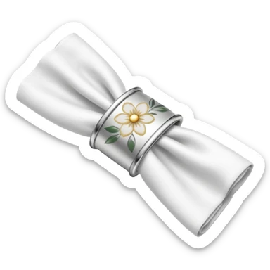 napkin ring with napkin inside sticker