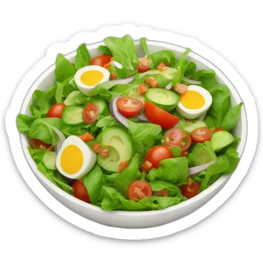 vegan salad sticker