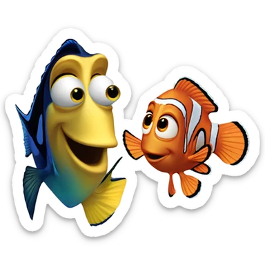 Dory and Nemo sticker