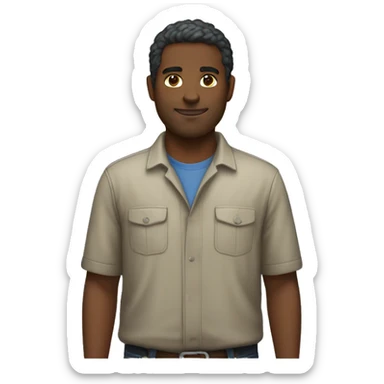 Full body casual team manager  sticker