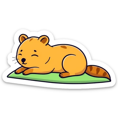 Quokka sleeping sticker