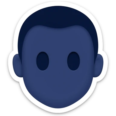 navy blue emojis for men sticker