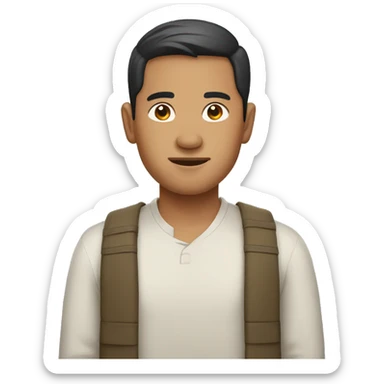 southeast asian man sticker