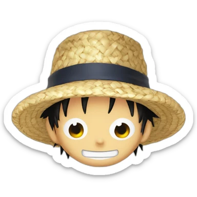 Luffy straw hat sticker