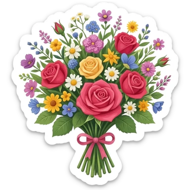 Roses and flawers sticker
