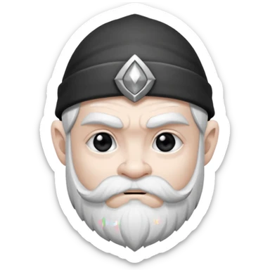 Enano dnd estilo (dibujo antiguo blanco y negro) (ESTILO DARK ANIME Y QUE SE NOTE QUE ES UN ENANO) sticker