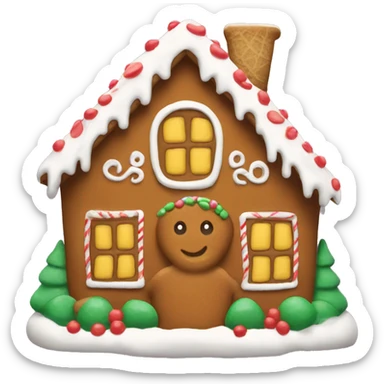 gingerbread house sticker