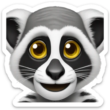 A lemur sticker