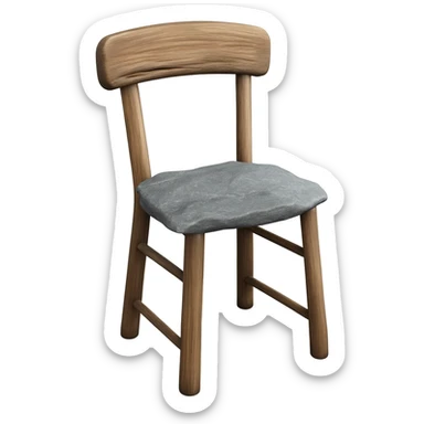 rock on a chair sticker