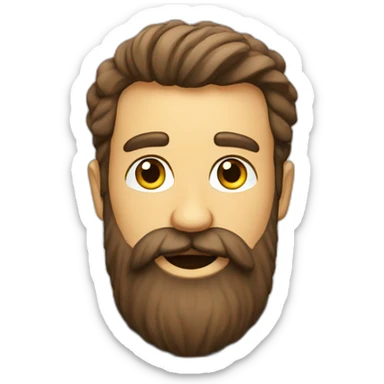 big beard joke sticker