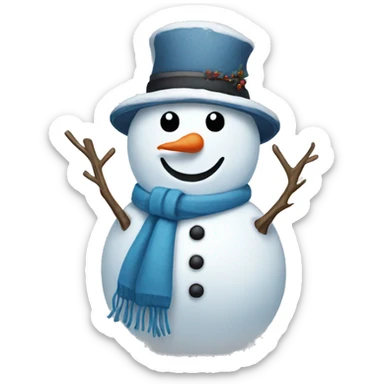snowman sticker
