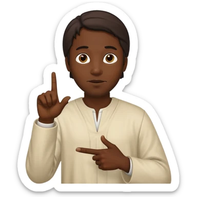 너를 가르키는 예수님 sticker