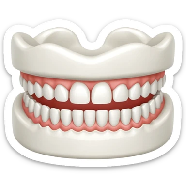Denture sticker