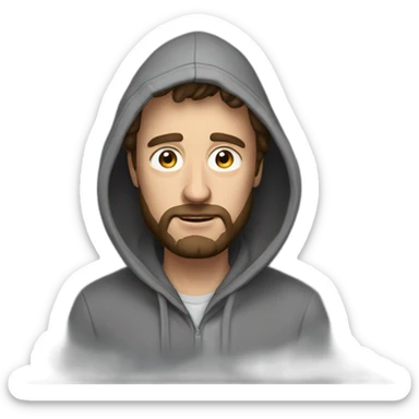 man-called-forsen-with-a-hoodie-gray-hoodie-over sticker