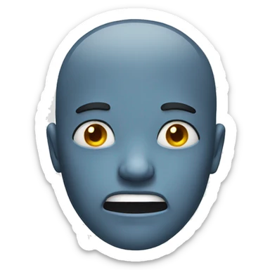 face in pain sticker