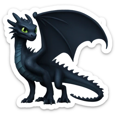 Night Fury dragon sticker