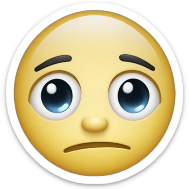 a saluting face with a single tear sticker