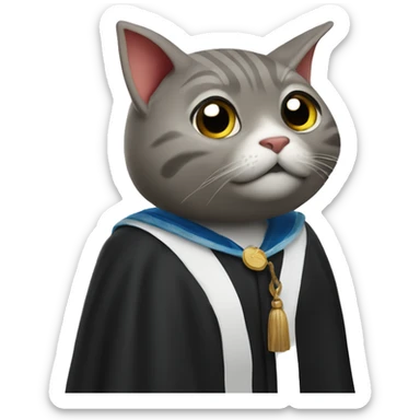 Tuna in judge robes sticker