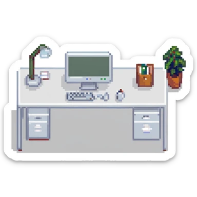 group of business people in office setting sticker