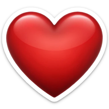 Black fade into dark red at the end heart sticker