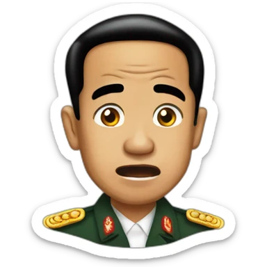 President Jokowi shocking sticker