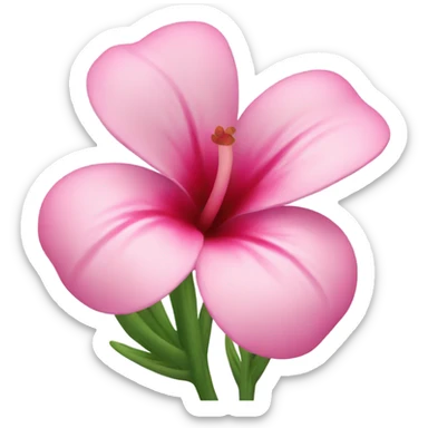 Tropical flower pink sticker