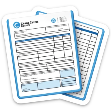A census form sticker