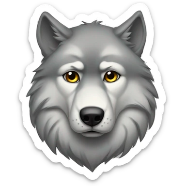 alpha wolf sad sticker