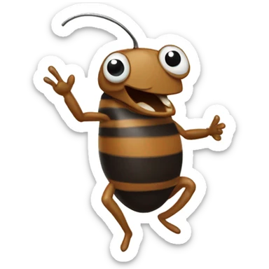 cucaracha bailando sticker