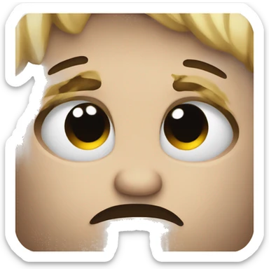 Sad emoji broken hearted sticker