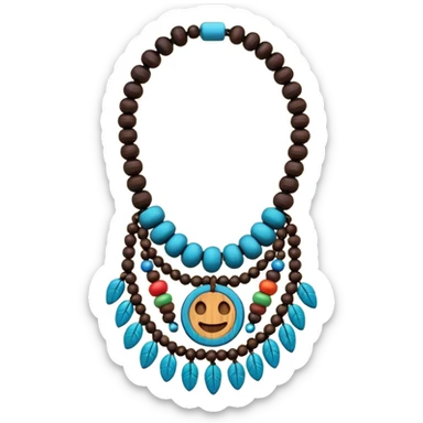 hippie necklace sticker