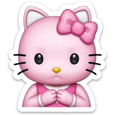 No fur Hello kitty sticker