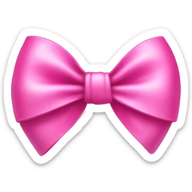 pink bow sticker