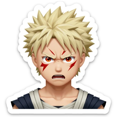 Katsuki Bakugo angry sticker