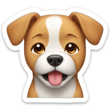 Cute dog crying sticker