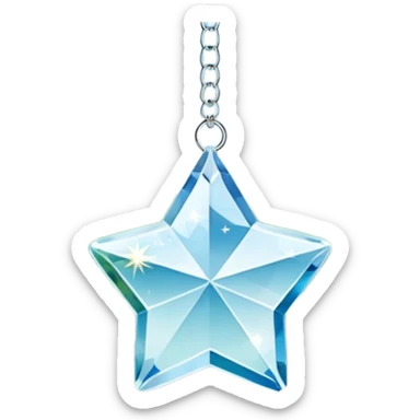 Hanging crystal star car mirror suncatcher hanger sticker