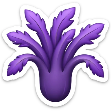 UBE root, simplified and bold, clean lines, looks like a brand logo sticker