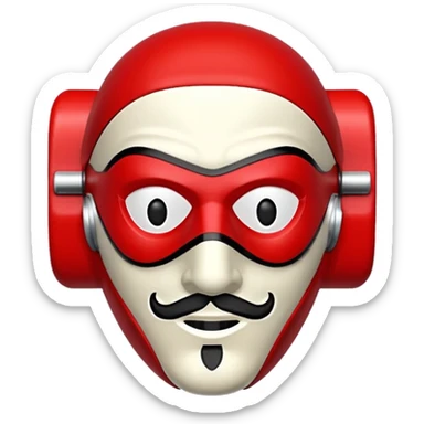 Money Heist mask emoji like real  sticker
