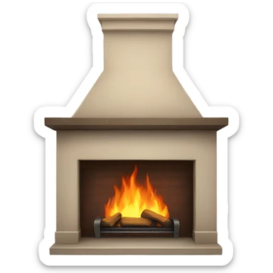 fireplace sticker