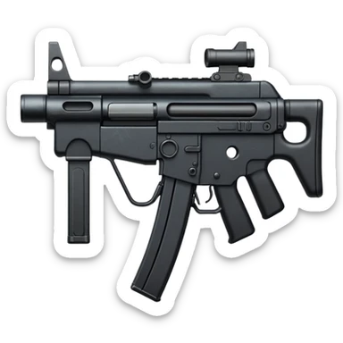 Simple mp5 no stock no scope sticker