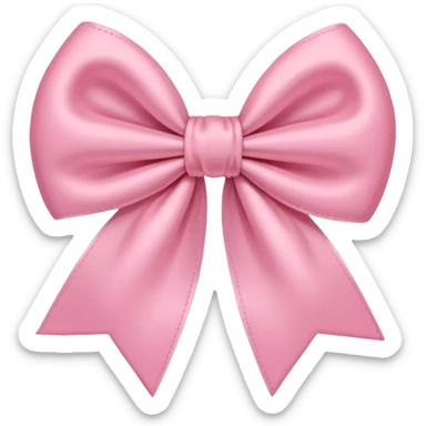 Pink Pastel Heart Bow sticker