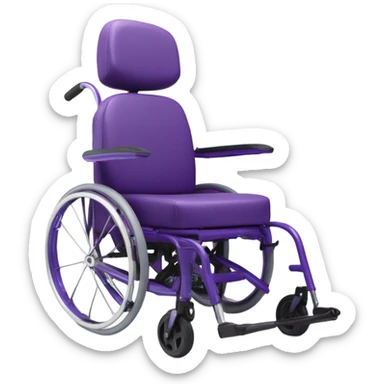 Purple wheelchair sticker