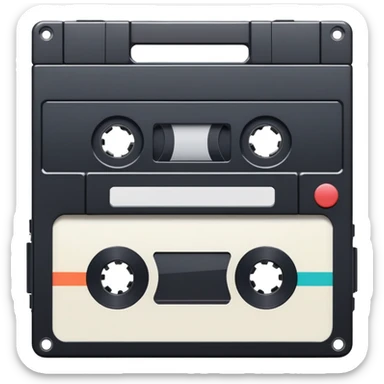 VHS tape sticker