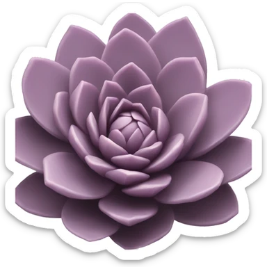 Mauve succulent sticker