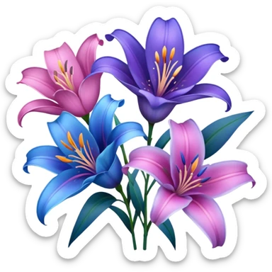 pink purple and blue lillie’s  sticker