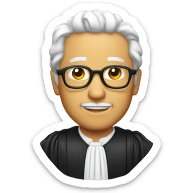 an icon of a  judge sticker