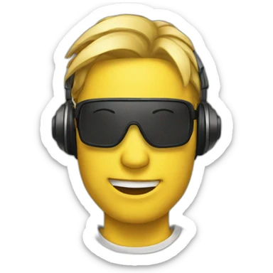 Techno musiuc sticker