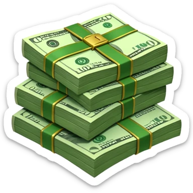 stash of dollars sticker